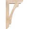 Ekena Millwork Legacy Slat Smooth Bracket w/ Offset Brace, Douglas Fir, 5 1/2"W x 18"D x 30"H BKT0604X18X30LEC06SDF - alternate 2